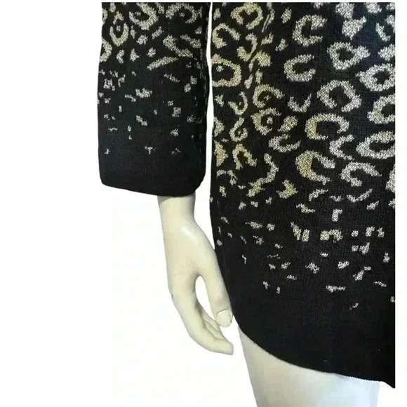 ALFRED DUNNER Ombre Metallic Leopard Twin Set Glam Retro Women's Size Medium - Picture 8 of 12